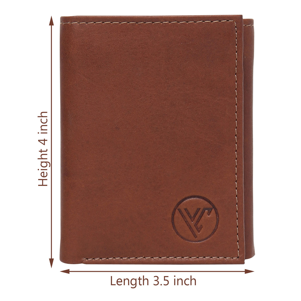 LV Men Formal Tan Genuine Leather Wallet Brown - Price in India